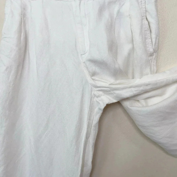 Banana  Republic Womens Petite 6 Wide Leg Linen Cropped Pant - Picture 8 of 13